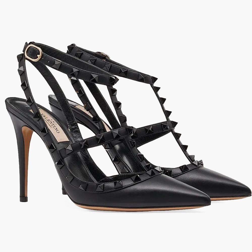 Valentino Black Studded Women's Heels